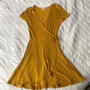 Yellow Wrap Dress